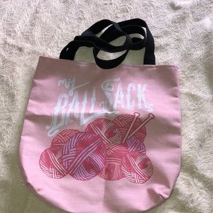 Knitting bag. My ball sack